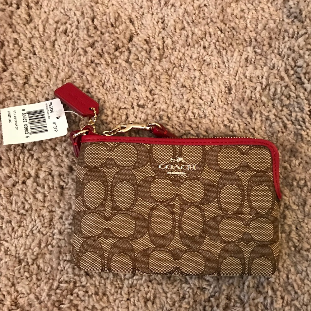 NWT Coach Wristlet - Authentic